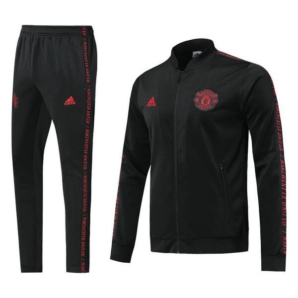 Survetement Football Manchester United 2019-20 Noir Rouge